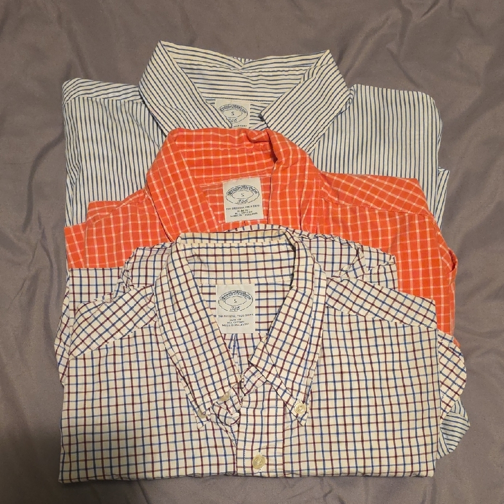 Brooks Brother Button Down Bundle - Orange, Blue, White